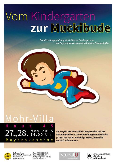 Plakat zur Veranstaltung: Vom Kindergarten zur Muckibude