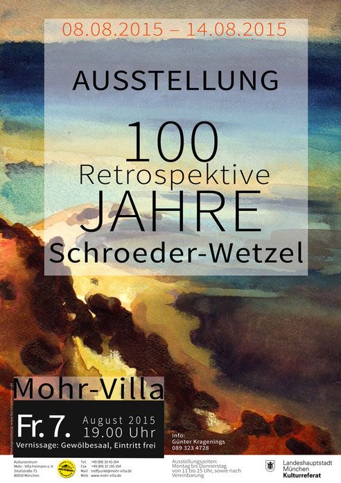 Plakat zur Veranstaltung: 100 Jahre Schroeder-Wetzel