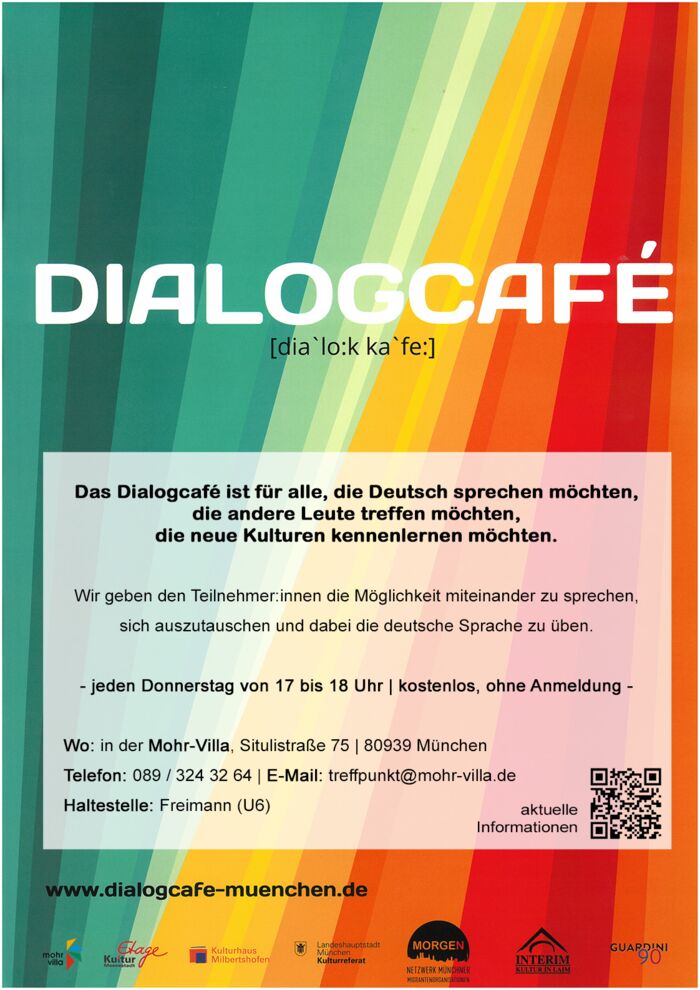 Plakat zur Veranstaltung: Dialogcafé - Jeden Donnerstag