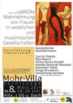 Plakat zur Veranstaltung: Frauen in westlichen und muslimischen Gesellschaften