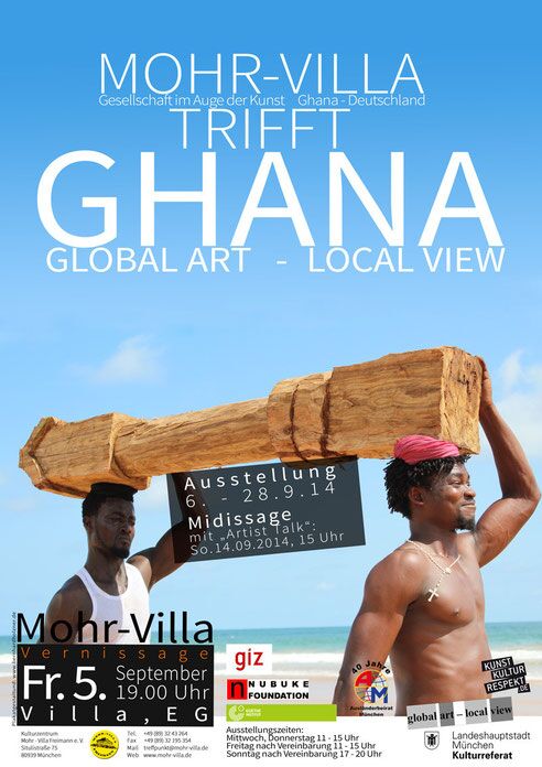 Plakat zur Veranstaltung: Mohr-Villa trifft Ghana
