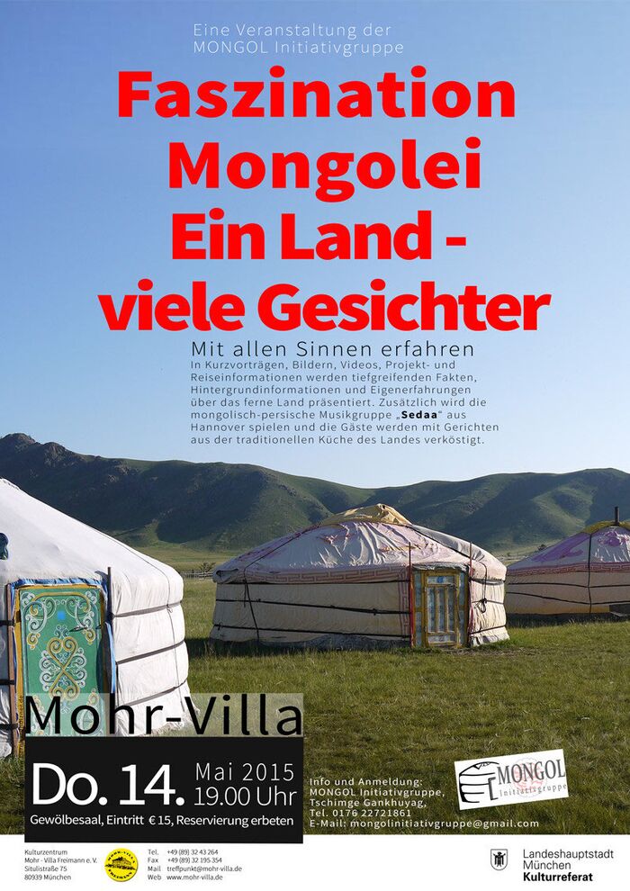 Plakat zur Veranstaltung: Faszination Mongolei