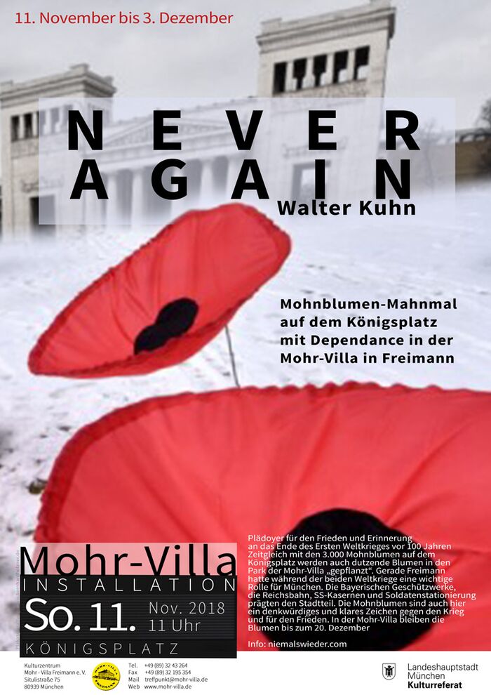 Plakat zur Veranstaltung: Never again
