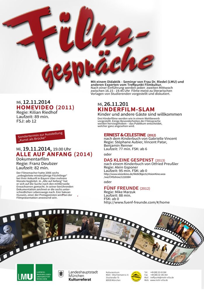 Plakat zur Veranstaltung: Kinderfilmslam 2014