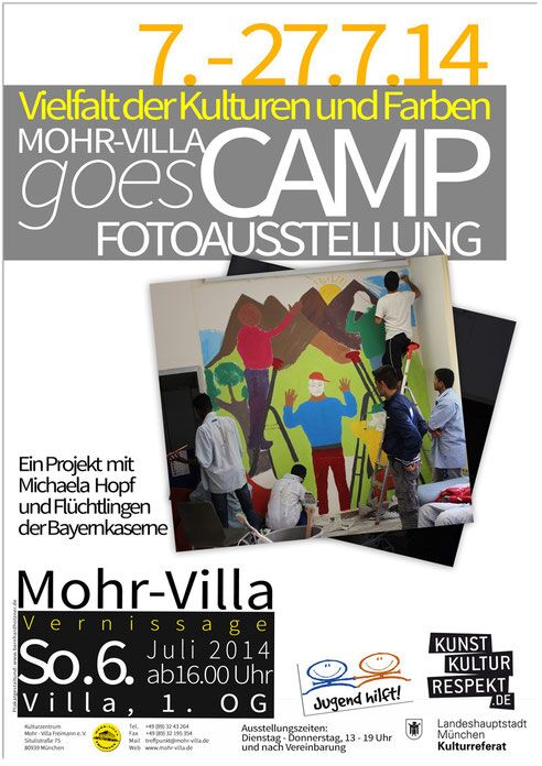 Plakat zur Veranstaltung: Mohr-Villa goes Camp: Vielfalt der Kulturen und Farben