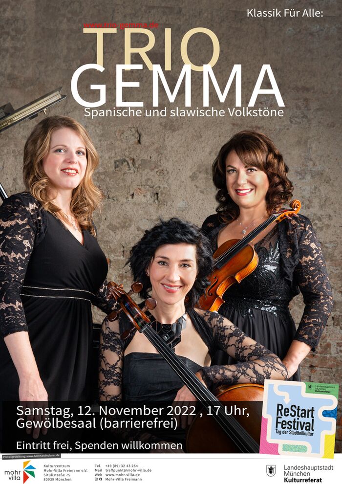 Plakat zur Veranstaltung: Klassik für Alle: Trio Gemma