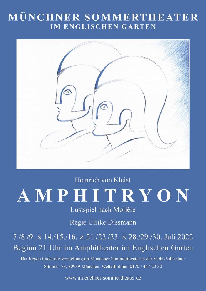 Plakat zur Veranstaltung: Münchner Sommertheater: Amphitryon