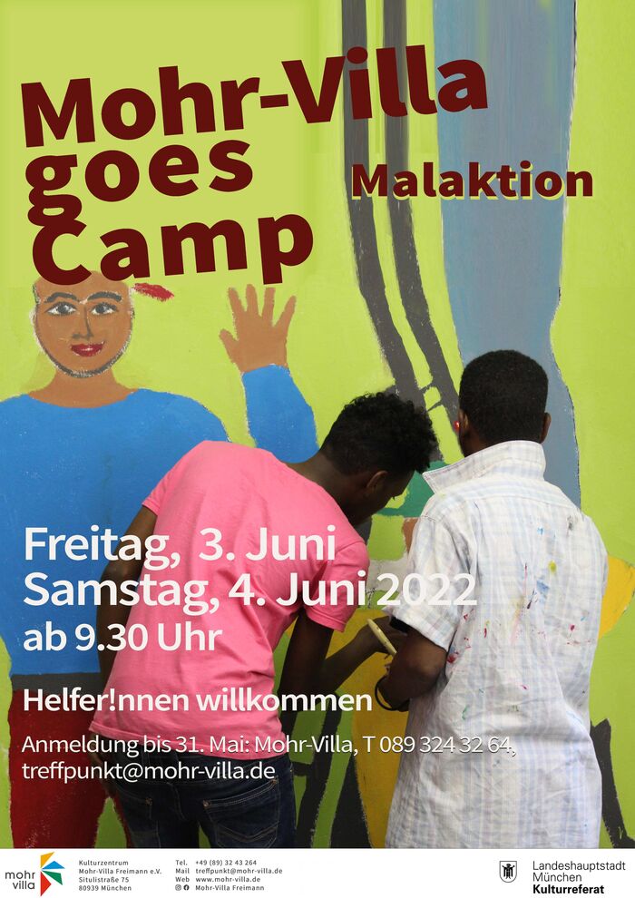 Plakat zur Veranstaltung: Mohr-Villa goes Camp