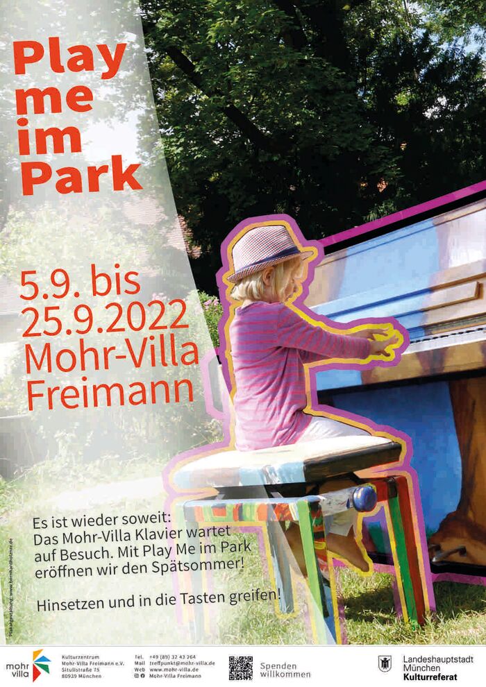 Plakat zur Veranstaltung: Play me im Park