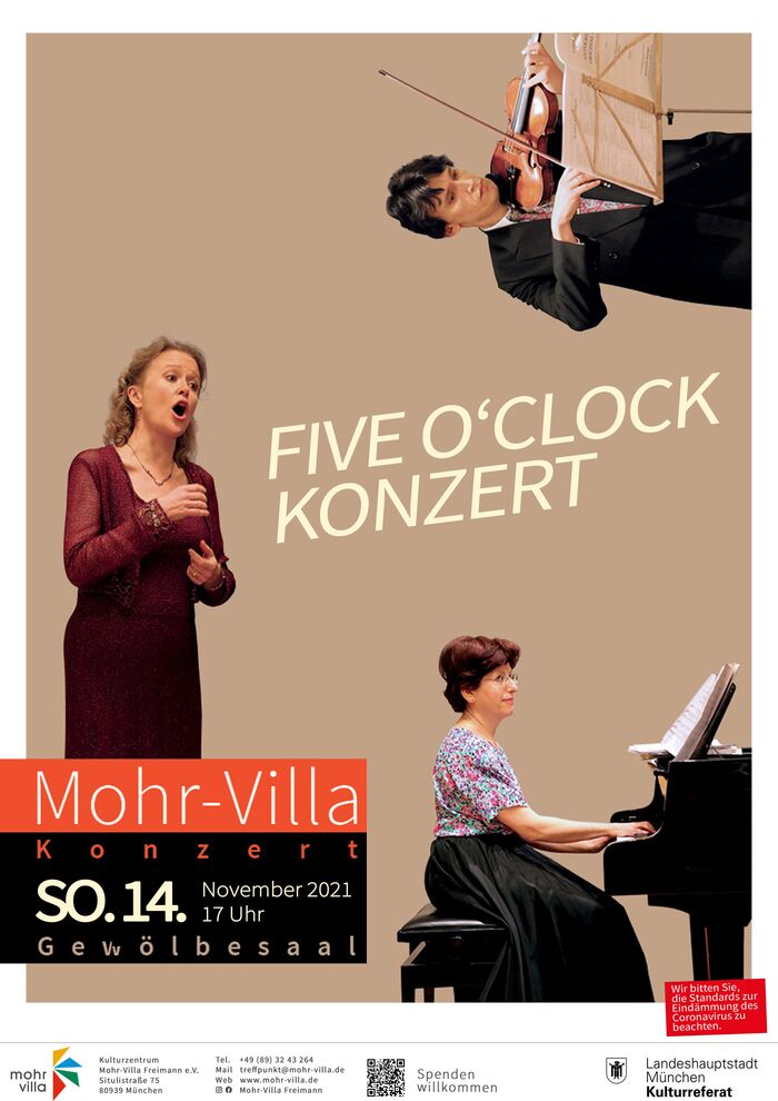 Plakat zur Veranstaltung: Das <span lang="en">Five O`Clock</span> Konzert