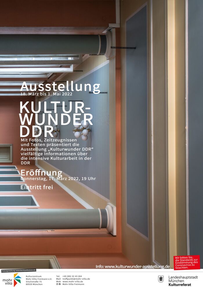 Plakat zur Veranstaltung: Kulturwunder DDR