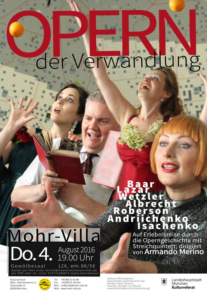 Plakat zur Veranstaltung: Opern der Verwandlung