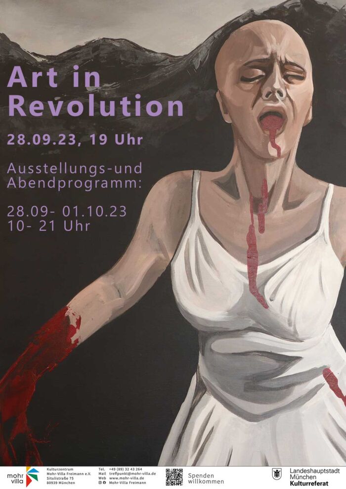 Plakat zur Veranstaltung: Art in Revolution