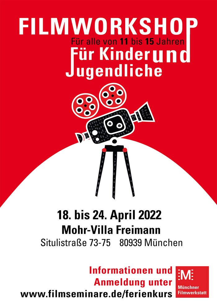 Plakat zur Veranstaltung: Filmworkshop für Kinder und Jugendliche