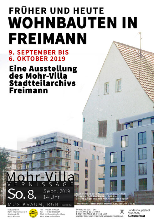 Plakat zur Veranstaltung: Wohnbauten in Freimann