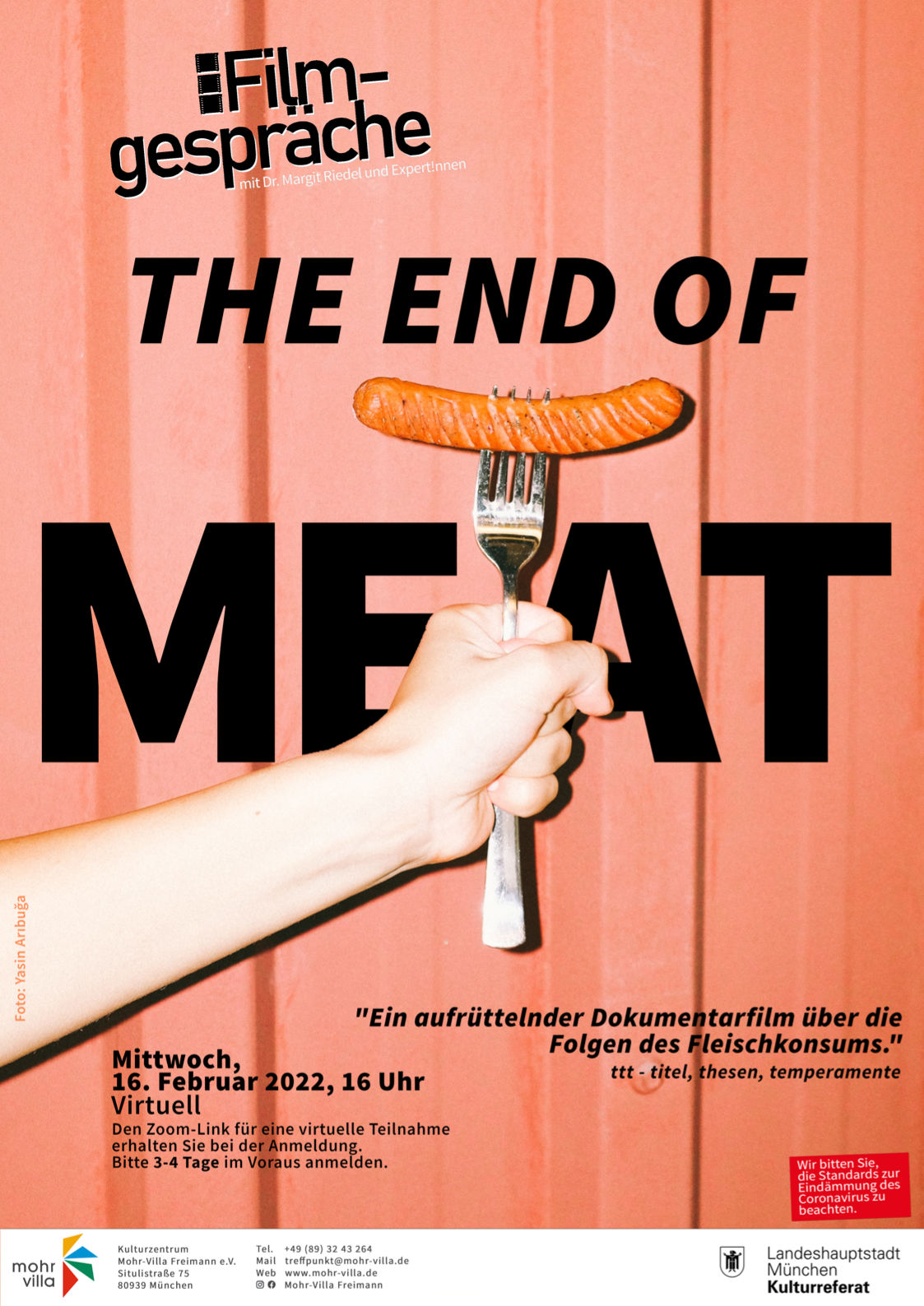 Plakat zur Veranstaltung: The End of Meat - Eine Welt ohne Fleisch