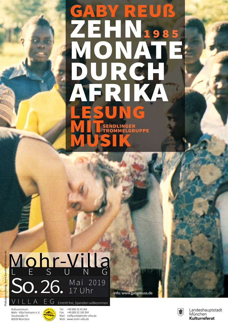 Plakat zur Veranstaltung: 10 Monate durch Afrika