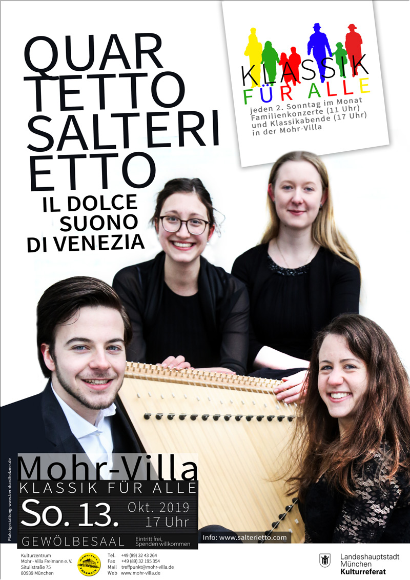 Plakat zur Veranstaltung: Quartetto Salterietto