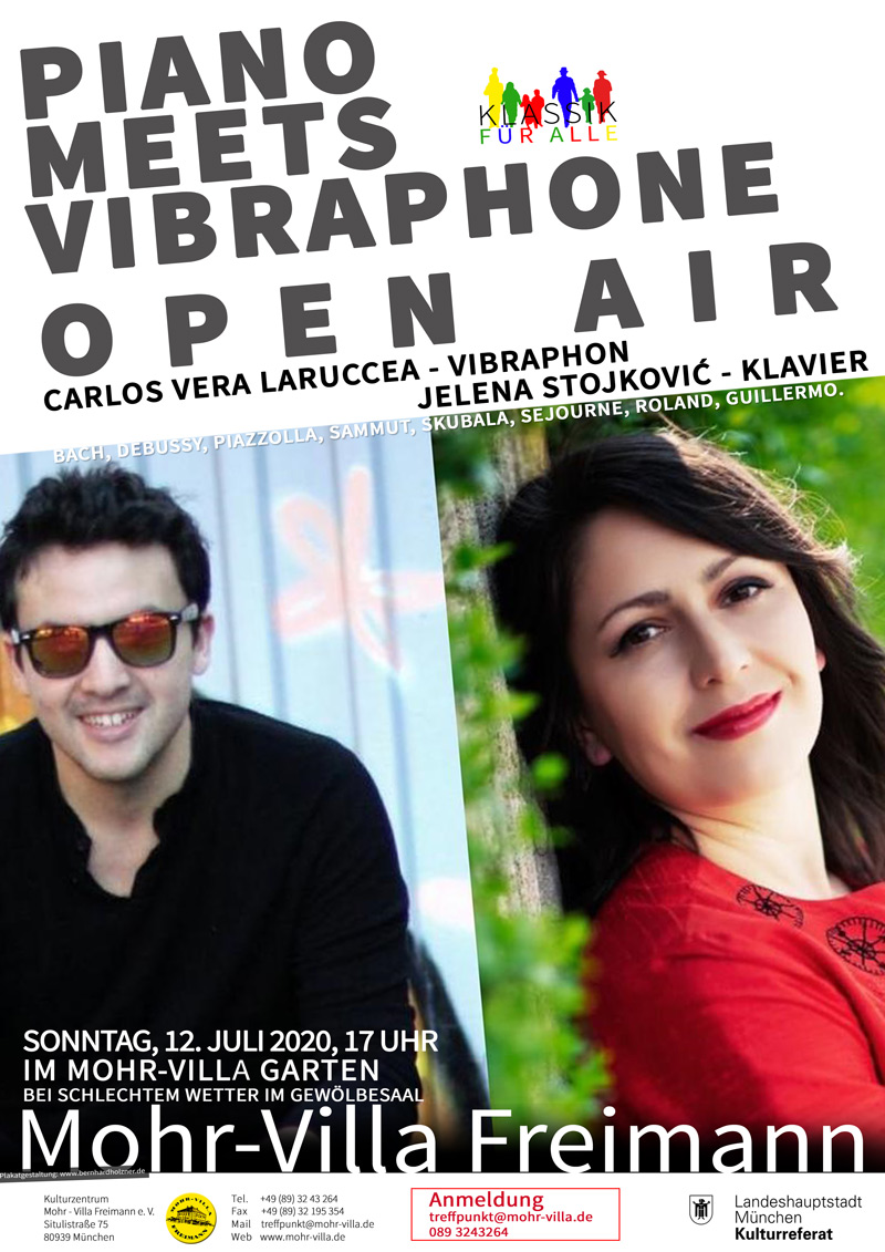 Plakat zur Veranstaltung: Piano meets Vibraphone