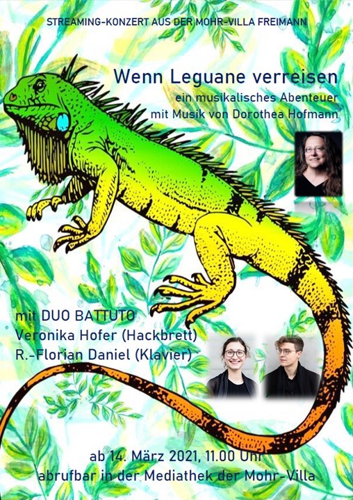 Plakat zur Veranstaltung: Wenn Leguane verreisen