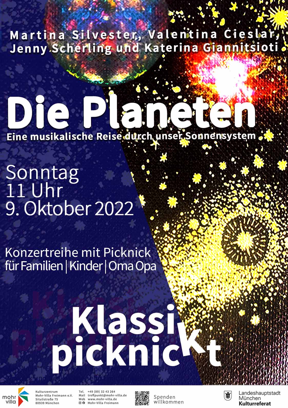 Plakat zur Veranstaltung: Klassik picknickt: Die Planeten
