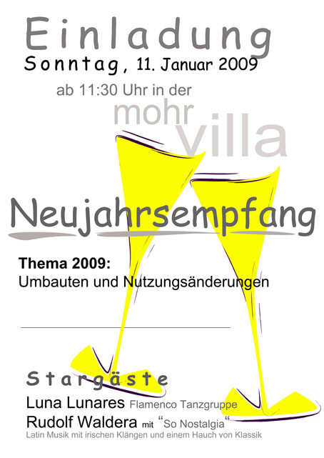 Plakat zur Veranstaltung: Neujahrsempfang 2009