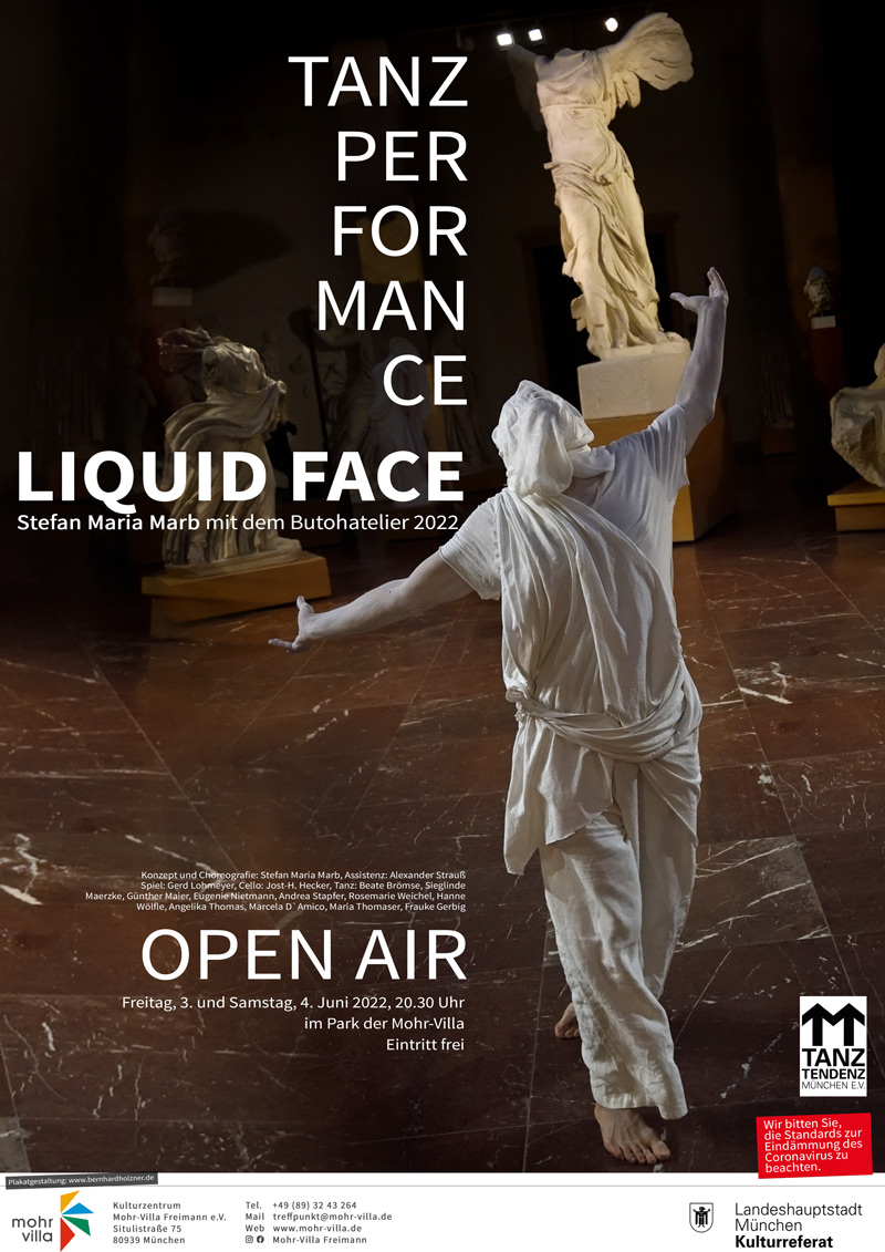 Plakat zur Veranstaltung: Open-Air Tanzperformance Liquid Face